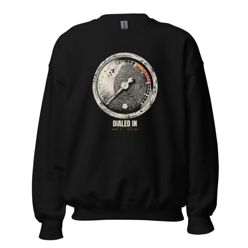 Dialed In Crewneck mockup