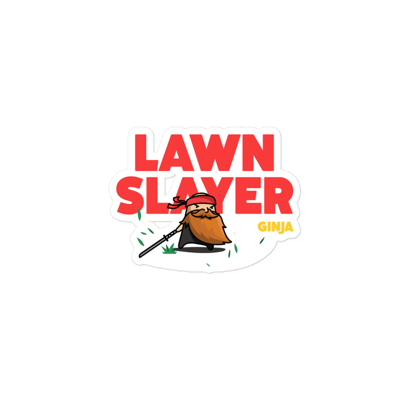 Lawn Slayer Red print Sticker