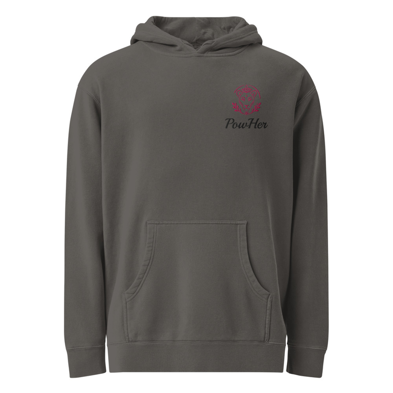PowHer™ Unisex pigment-dyed hoodie
