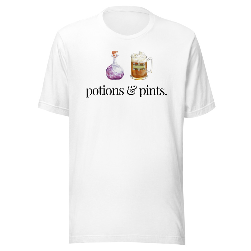 Potions & Pints Tee – 3XL, White