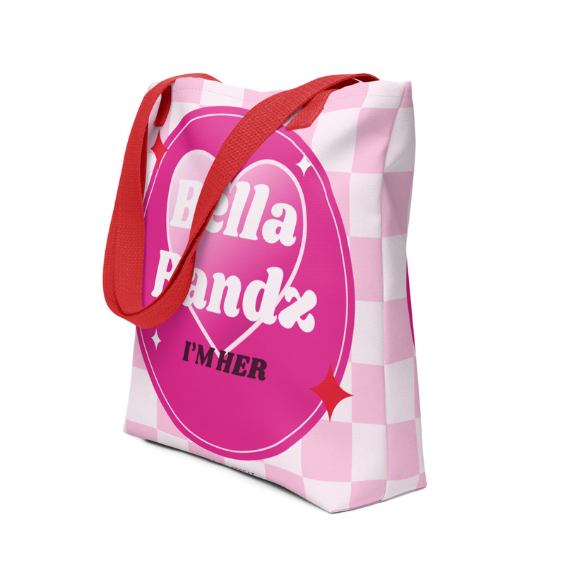 Bella Bandz Heart on Repeat Checker Tote