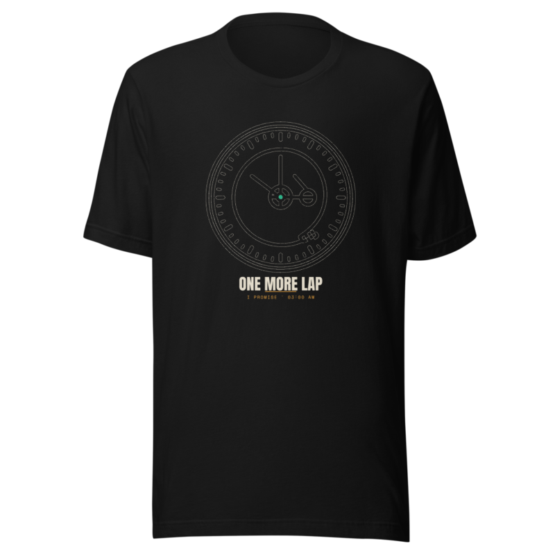 One More Lap Tee mockup