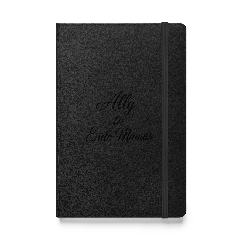 Ally to Endo Mamas Silver Hardcover Bound Notebook