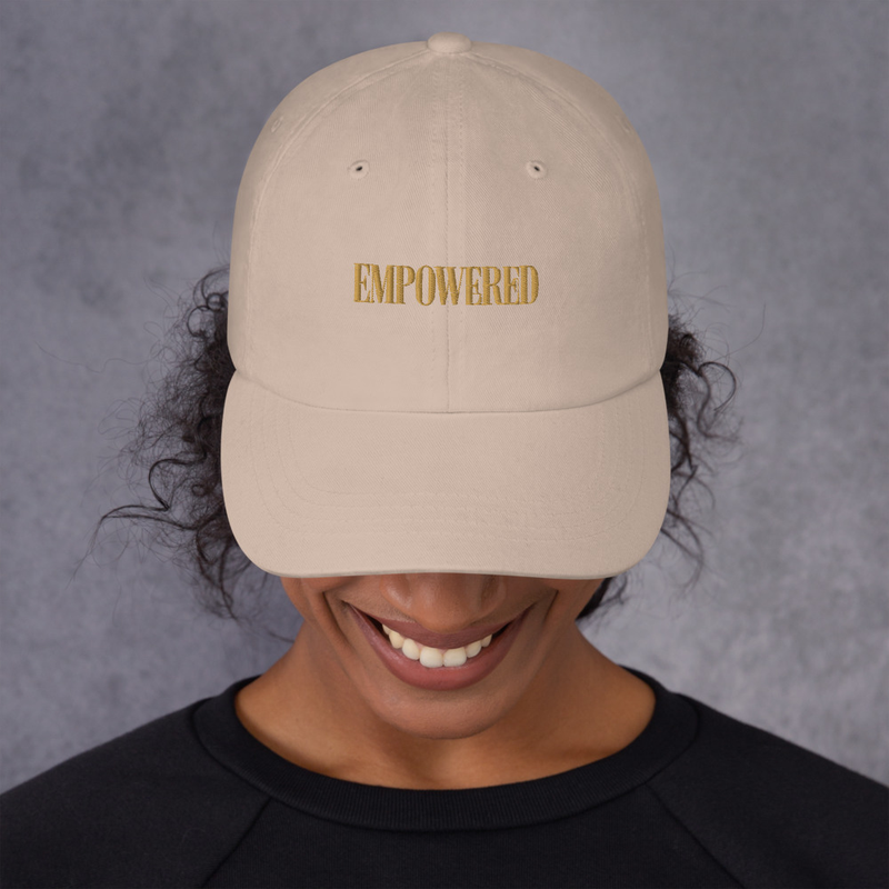 Empowered Collection | Soul Threads Embroidered Classic Cap – One size, Stone