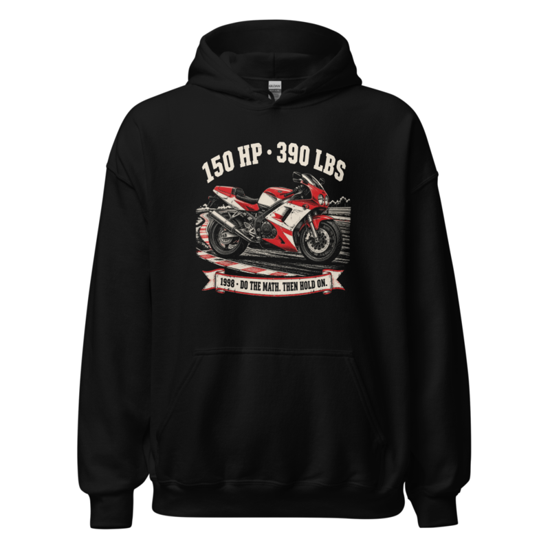 150 HP · 390 LBS · 1998 Hoodie