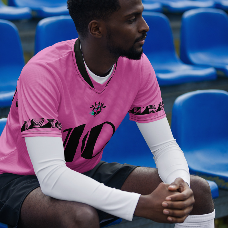 Kicxs Miami Soccer Unisex Sports Jersey - Pink/Black