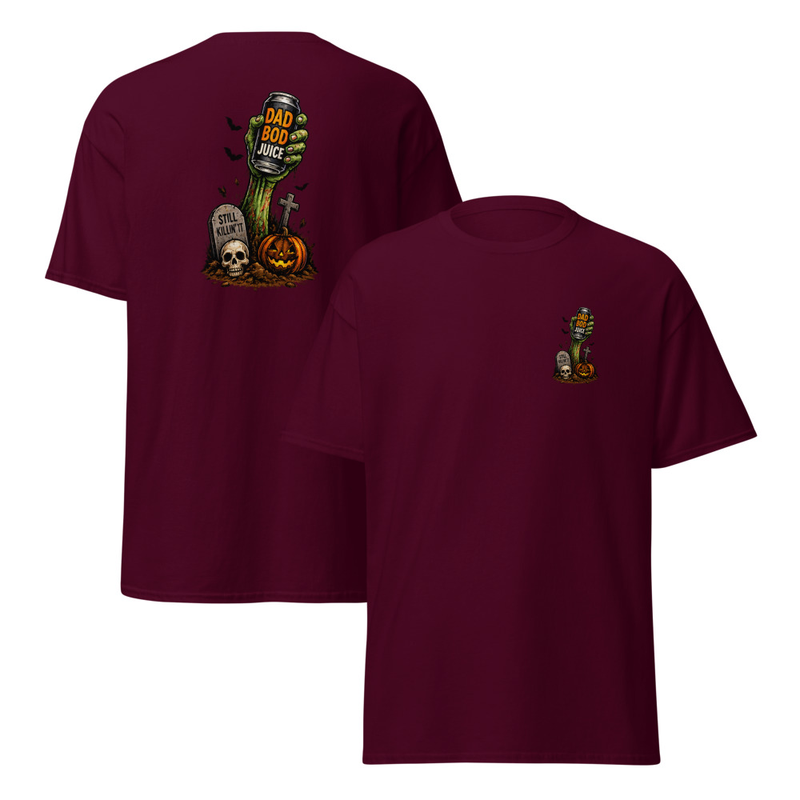 Dad Bod Juice Unisex classic tee – S, Maroon