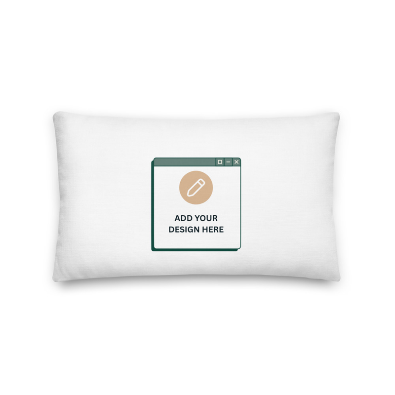 Premium Pillow - Radiant Hearts / 20″×12″