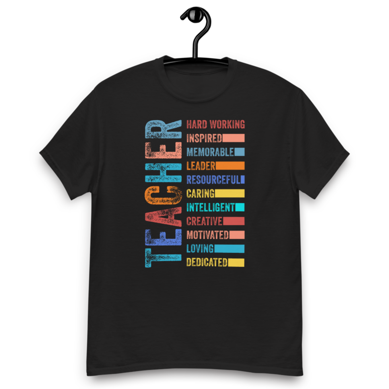 Colorful Teacher classic tee