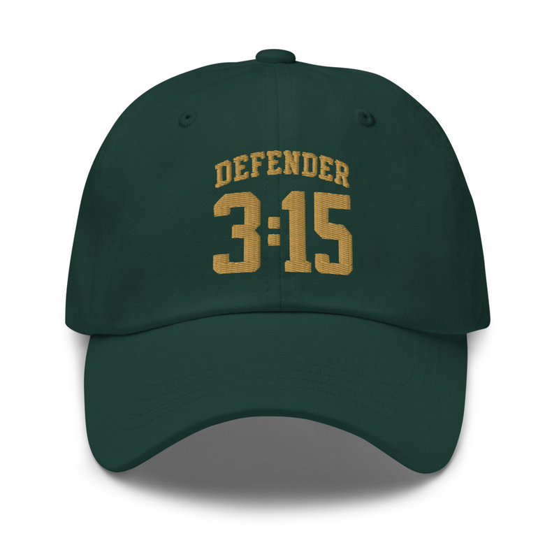 Defender 3:15 Dad Hat – One size, Spruce