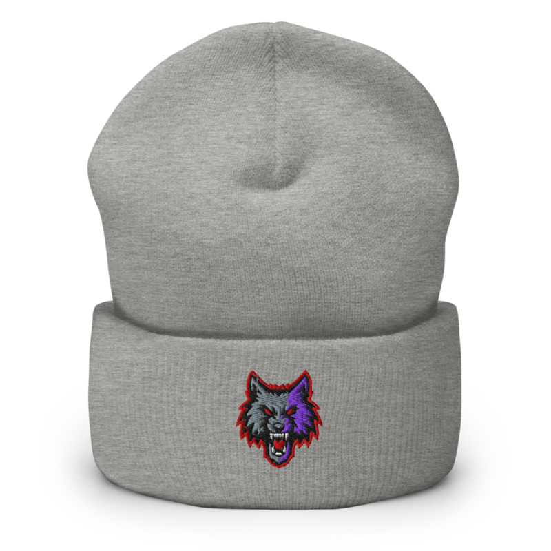 Northwest Nightwolves - Cuffed Beanie – One size, Heather Grey