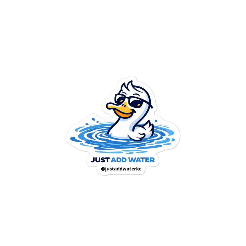 Happy Duck - Just Add Water (Outline version)
