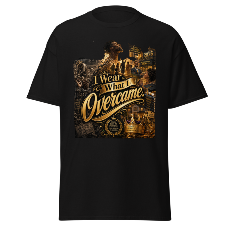 I Wear What I Overcame — Men's Graphic Tee