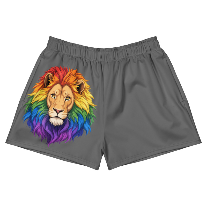Lion head pride-All-Over Print Unisex Athletic Shorts back