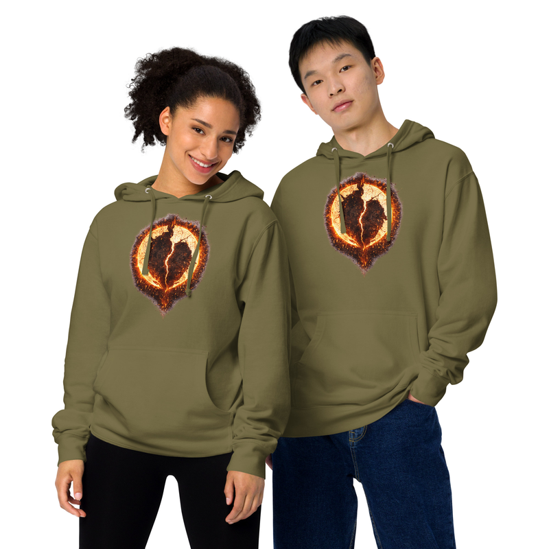 Aham Vadh Unisex Midweight Hoodie / Army / S