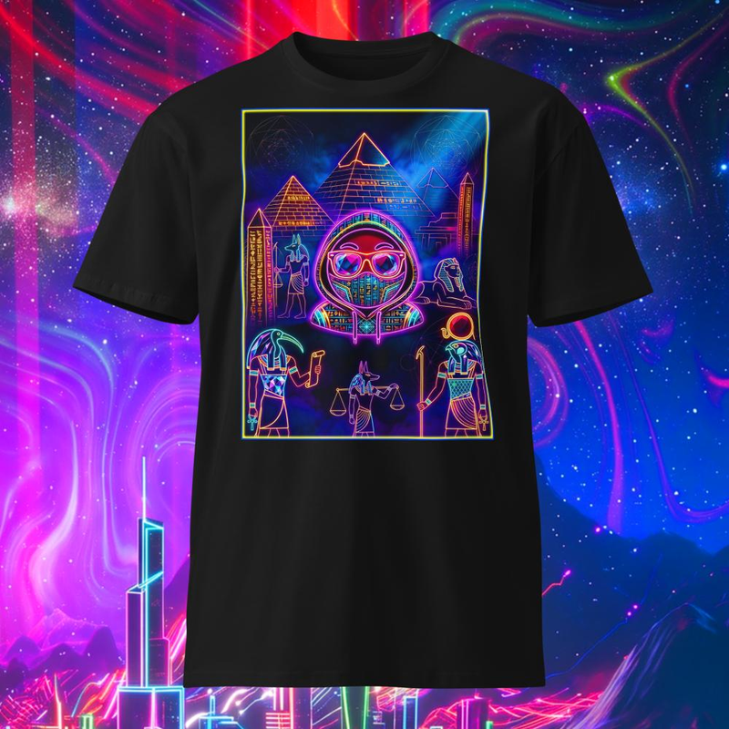 Neon Crystal Kemetic Mystic Hipstar T-shirt Design