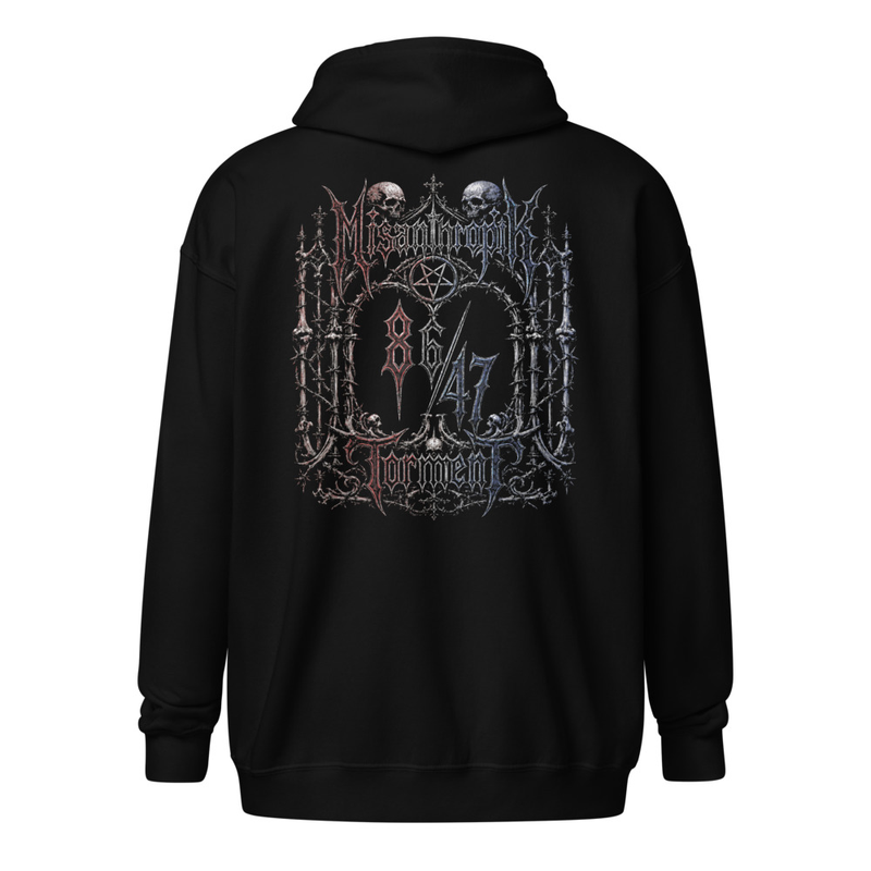 86/47 heavy blend zip hoodie