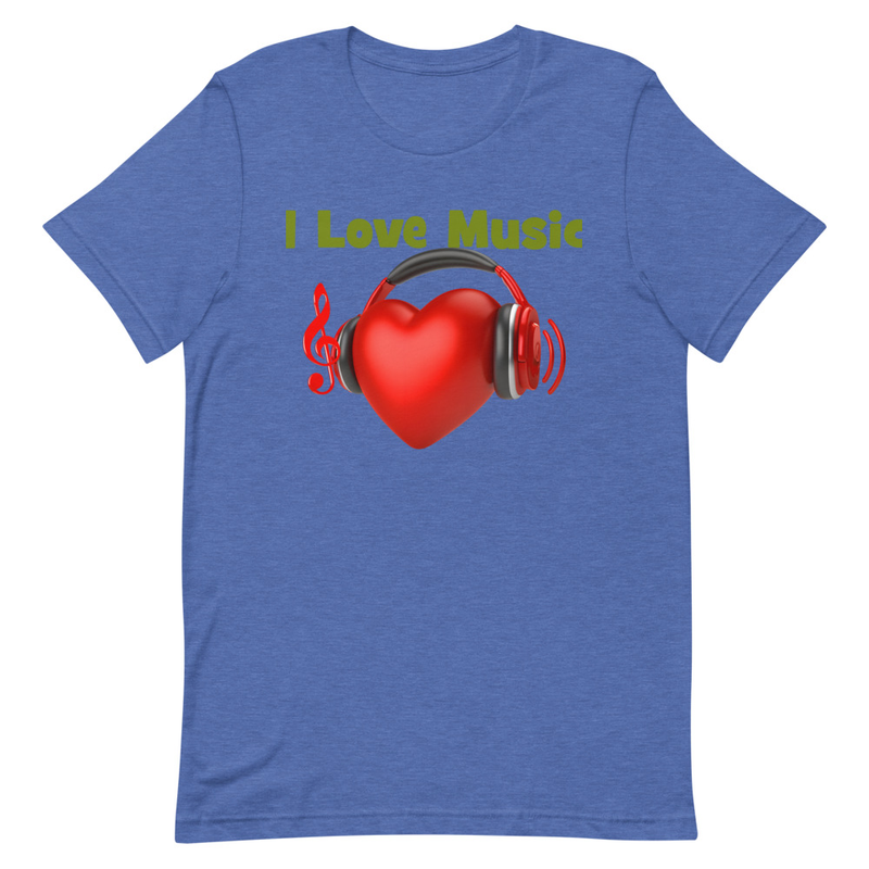 I Love Music Unisex t-shirt – Image 5