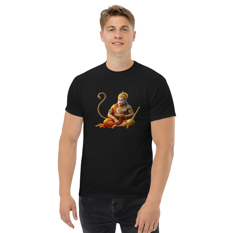 Hanuman Meditation Tee – S, Black