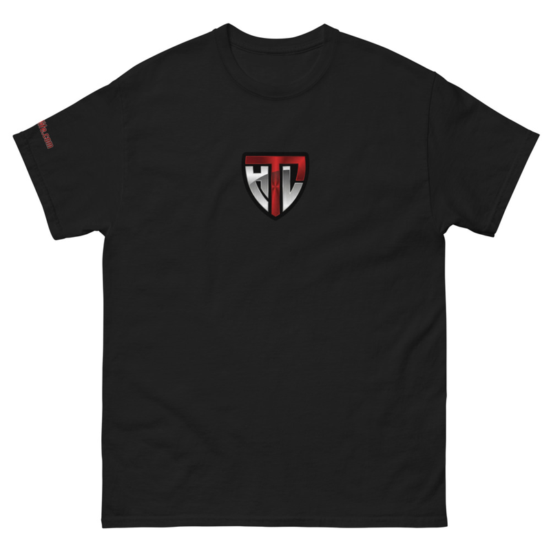 Unisex Basic HTL Logo Tee – M, Black