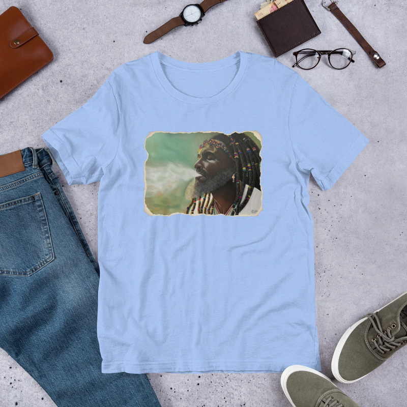 Mellow King - Unisex t-shirt – 2XL, Heather Carolina Blue