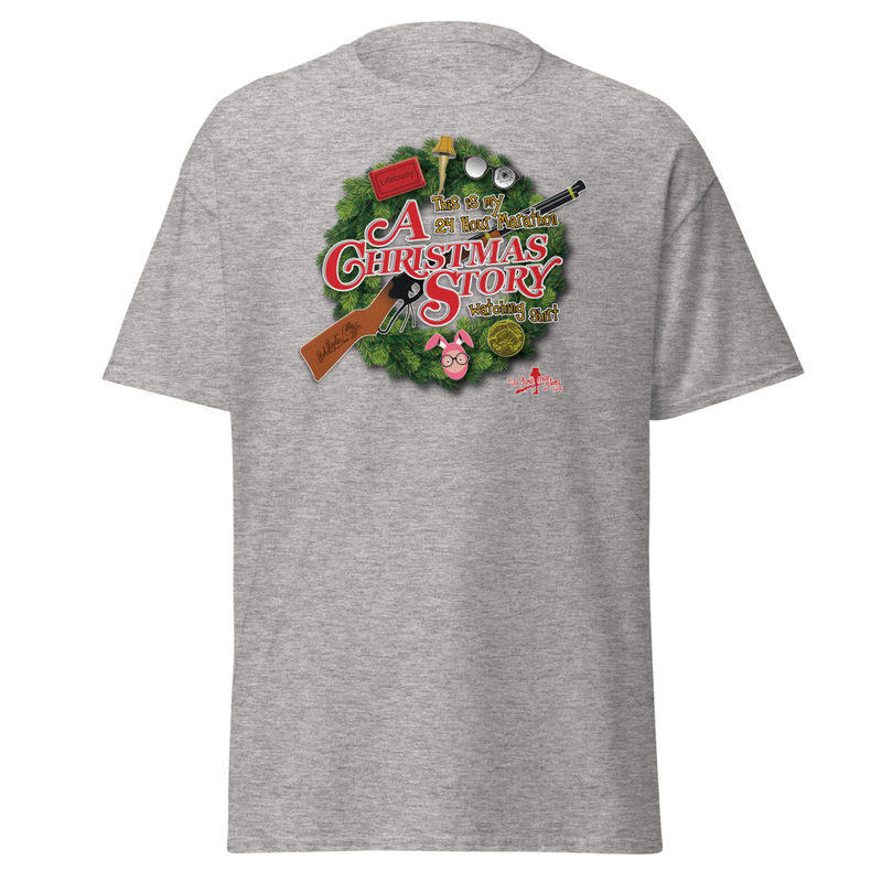 The A Christmas Story Family Custom Wreath Tee – Inspired by the 24-Hour Christmas Marathon