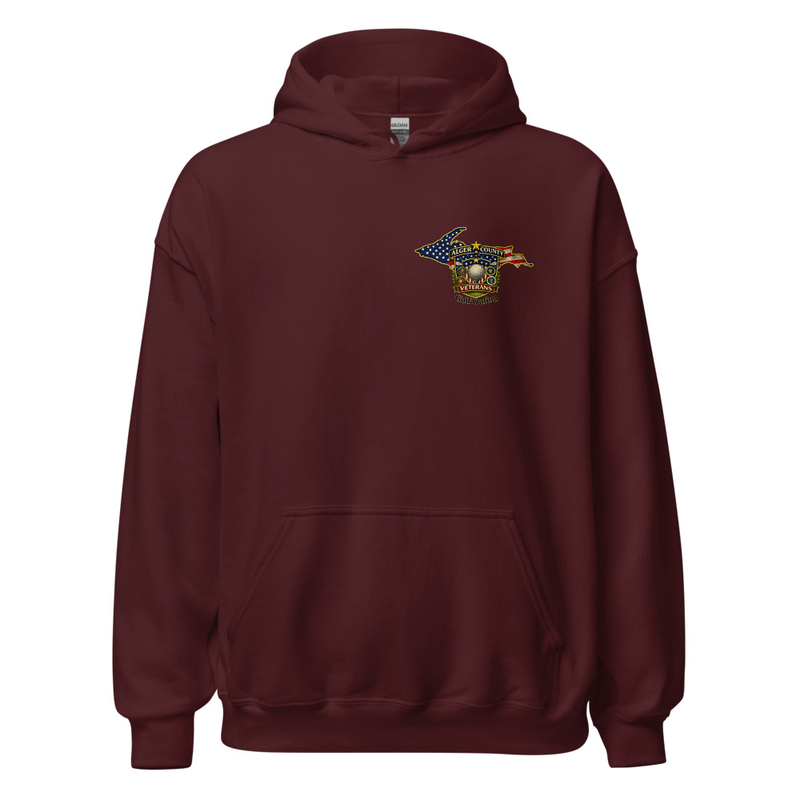 250th Birthday America Unisex Hoodie – S, Maroon