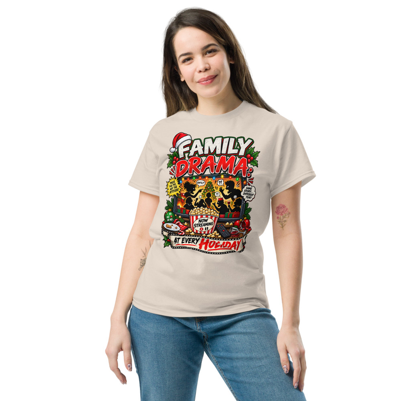 Family Drama - Unisex classic tee – 2XL, Natural