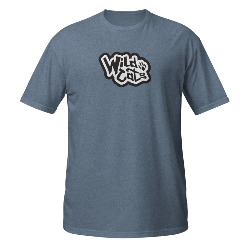 Wildcats Short-Sleeve Unisex T-Shirt – S, Heather Indigo