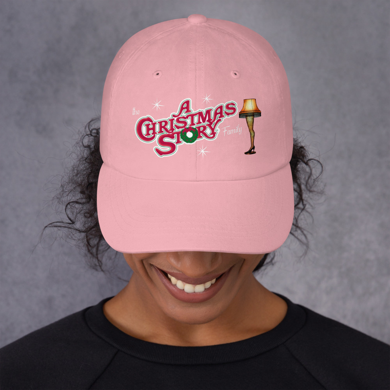 “The A Christmas Story Family” Classic Logo Dad & Mom Hat ✨ – One size, Pink