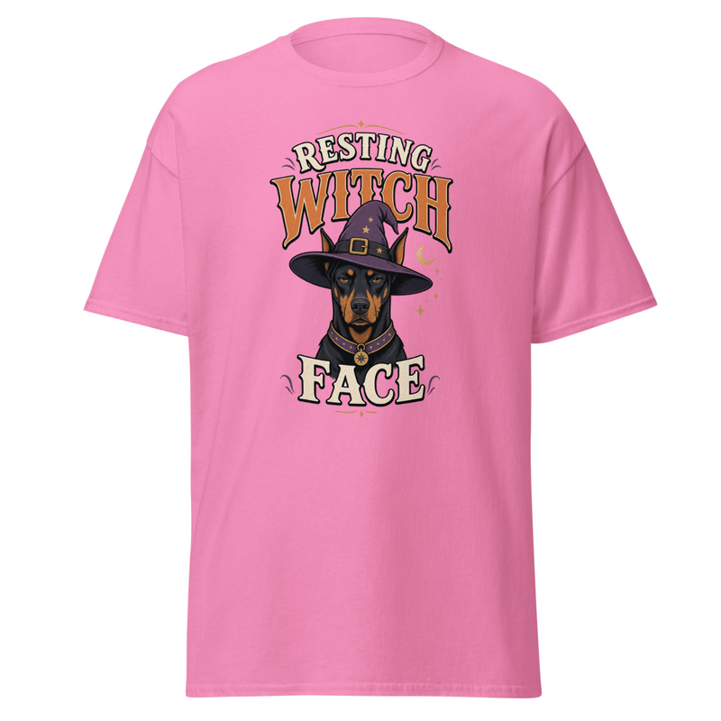 Resting Witch Face Tee in Azalea