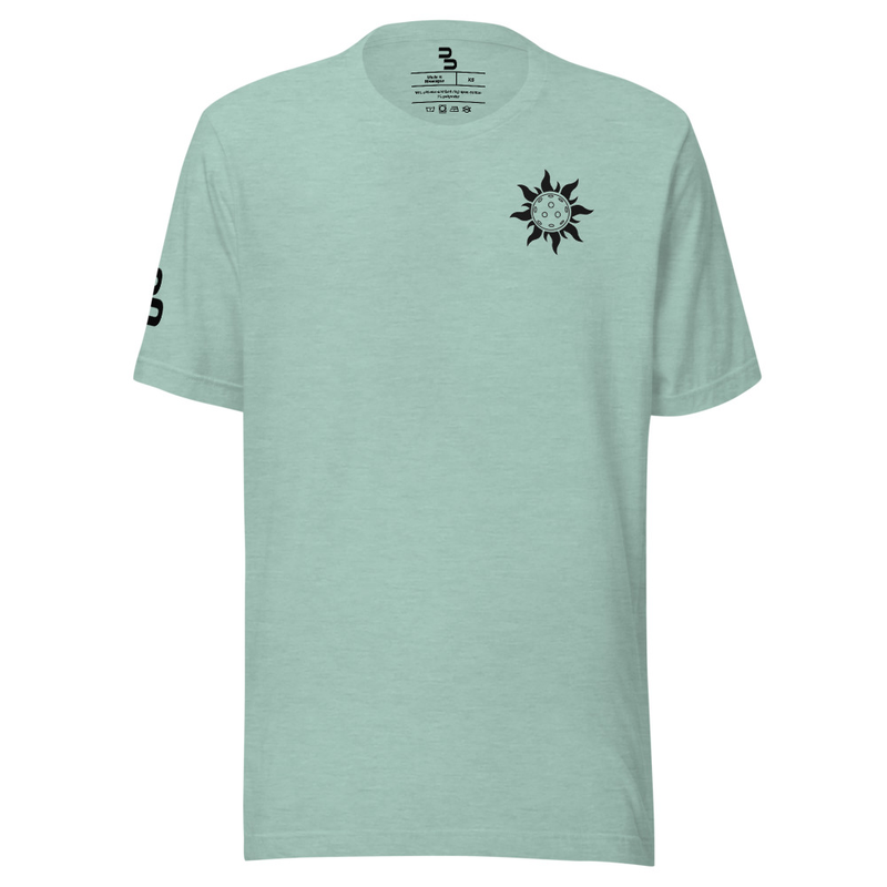 Solar Dink Staple T-Shirt – Heather Prism Dusty Blue – Front