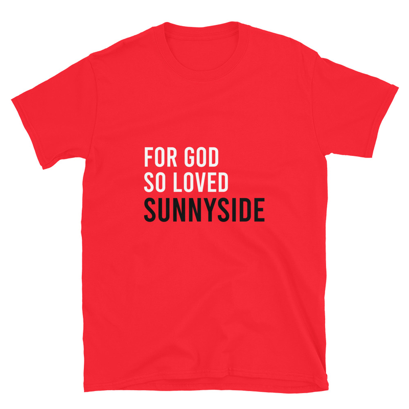 For God So Loved Sunnyside T-Shirt Red