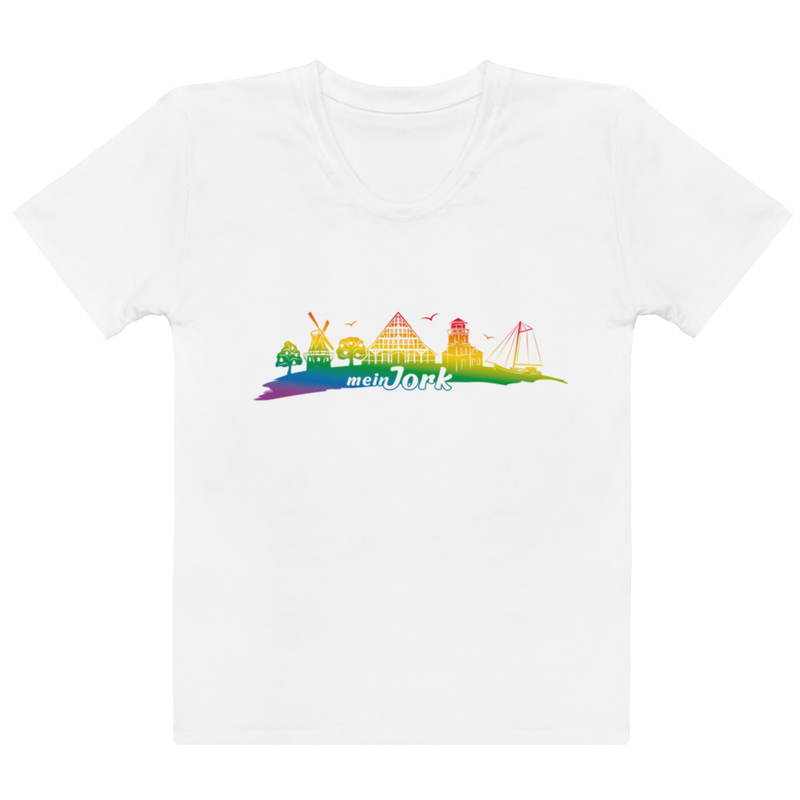 Girlie Shirt  Regenbogen