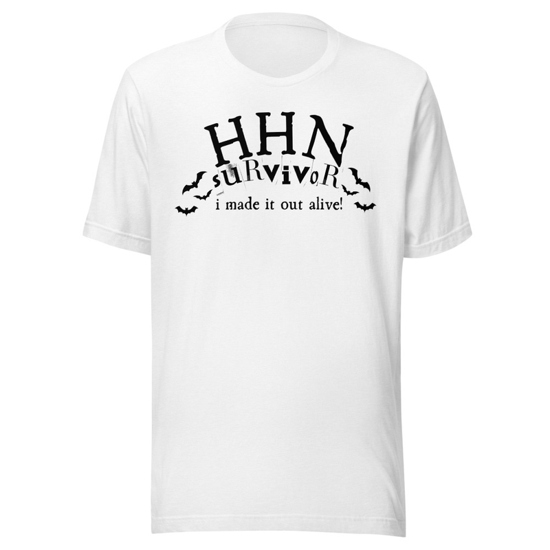 Horror Survivor Tee – 3XL, Solid White Blend