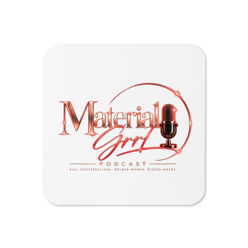 Material Grrl Tea Time Cork-Back Coaster