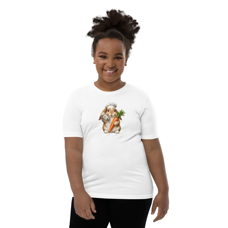 Mini Lop Rabbit Chef Youth T-Shirt | Spice of Life