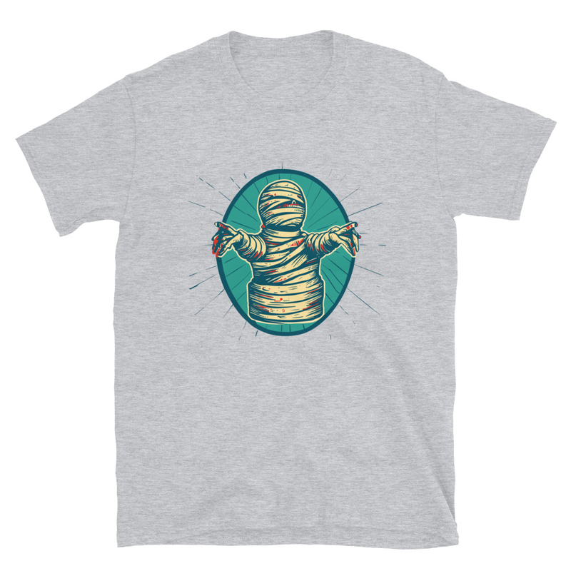 Abrazo de momia: Camiseta unisex · Gris deportivo