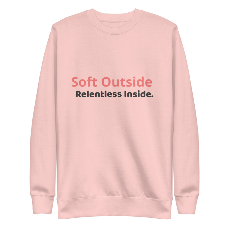 Soft outside. Relentless inside.  – S, Light Pink