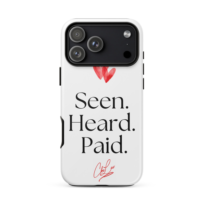 Seen. Heard. Paid. Iphone Case – iPhone 17 Pro Max, Matte