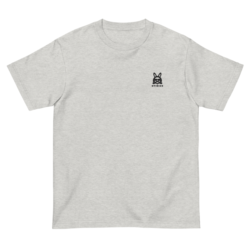 Otinize うさぎ刺繍 tee（ヘザーオートミール）