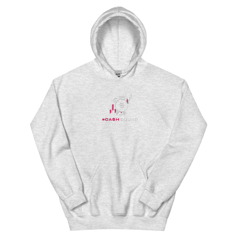 #CashSquad Embroidered Hoodie v.2 – XL, Ash