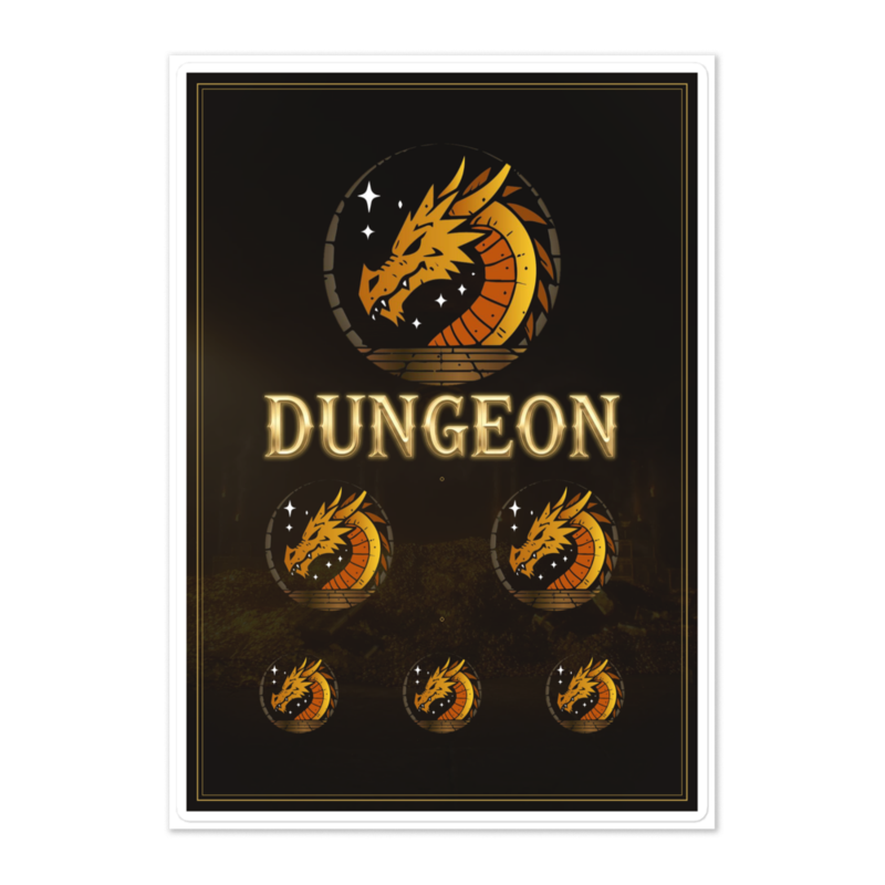 Dungeon Sticker Sheet — front view