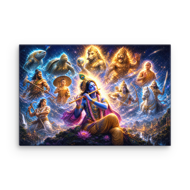Dashavatara Thin Canvas