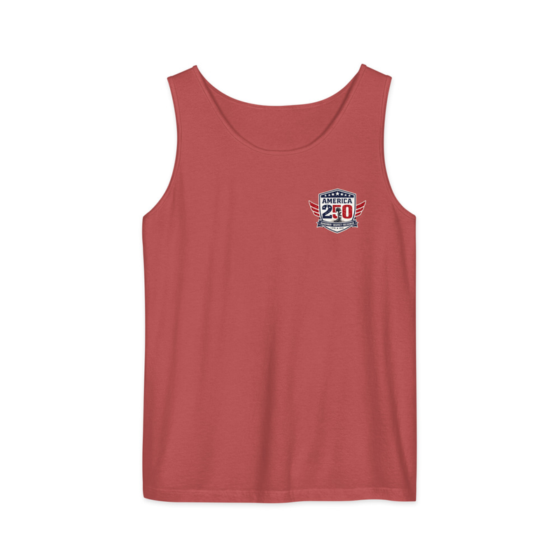 America 25 #1 Unisex garment-dyed tank top – S, Crimson