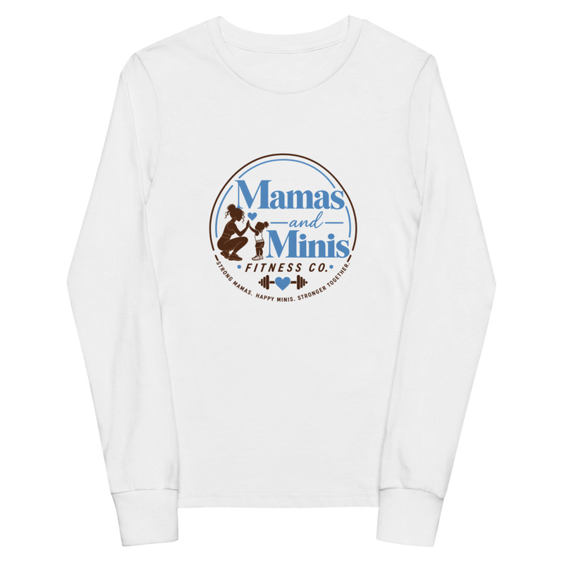 Mamas and Minis Logo Youth long sleeve tee