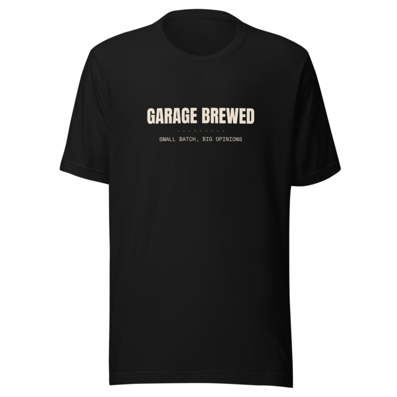 GARAGE BREWED Tee mockup
