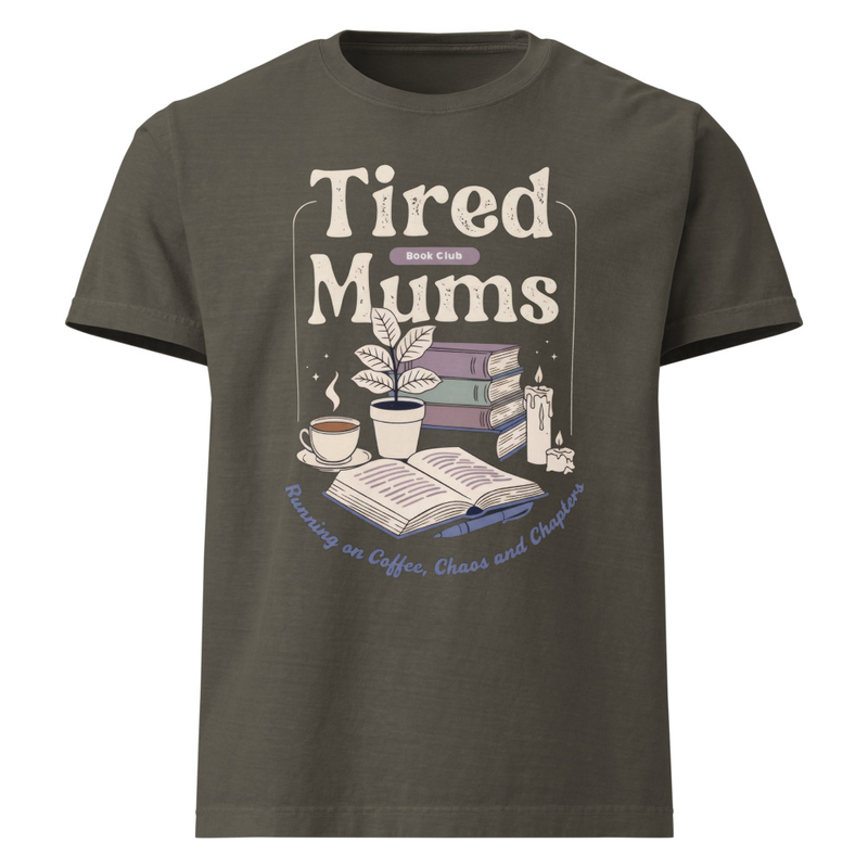 Oversized Tired Mum — Washed Charcoal