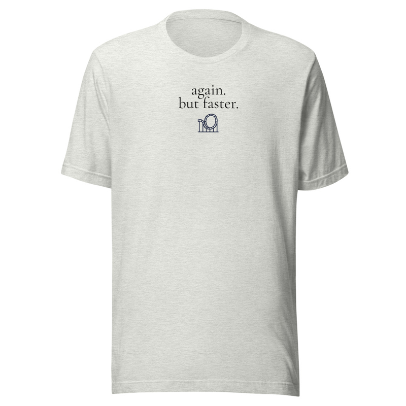 Again Tee – S, Ash