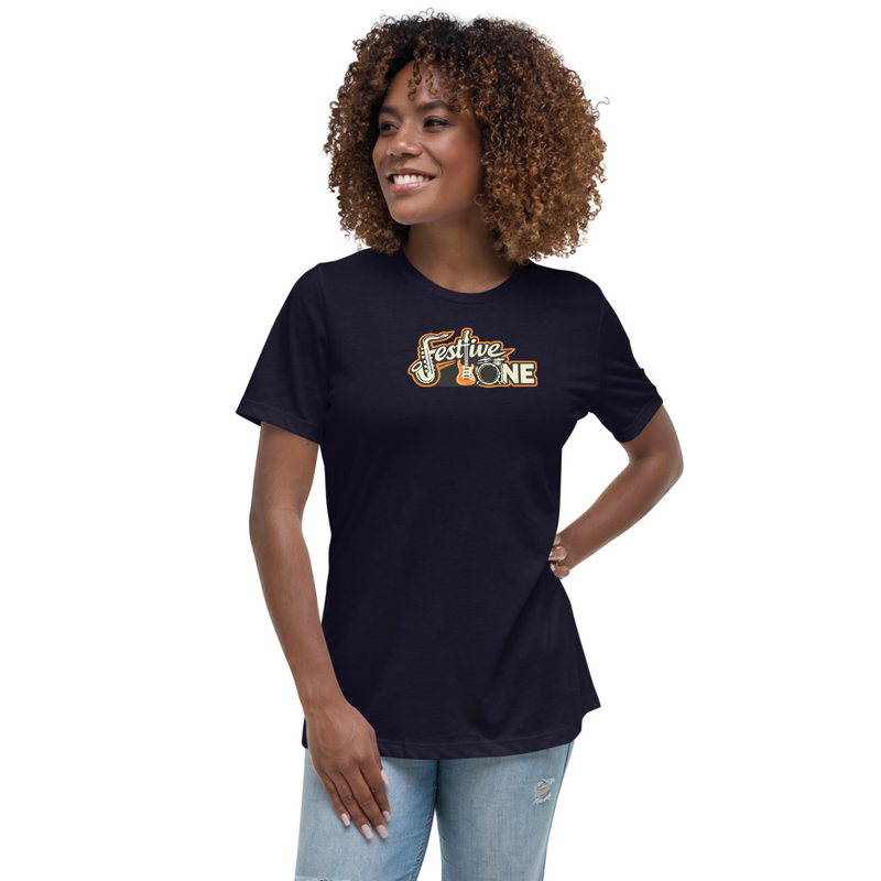 Women's Festive One Logo Relaxed T-Shirt (Dark)